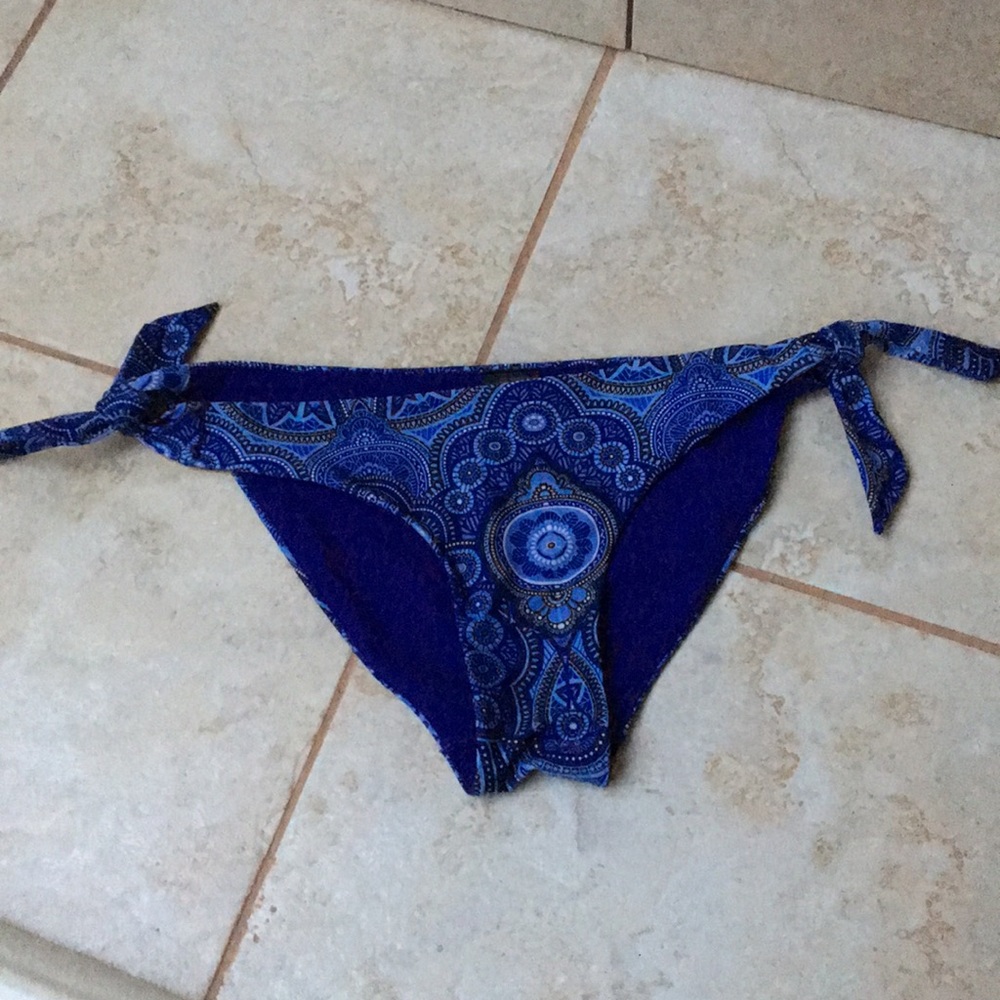 Blue Paisley bikini bottoms